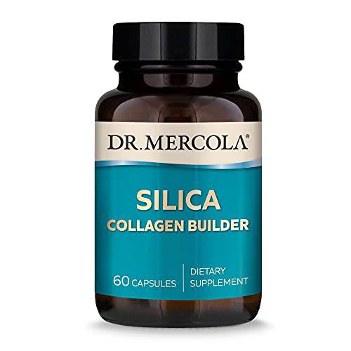 Dr. Mercola Silica Collagen Builder Dietary Supplement, 60 Servings (60 Capsules), Non GMO, Gluten Free, Soy Free