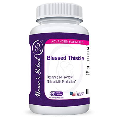 Blessed Thistle Breastfeeding Supplement - Promotes Increased Lactation - 120 High Potency Vegan Capsules - Postnatal & Postpartum Mama’s Select