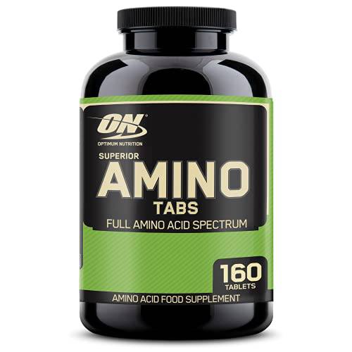 Optimum Nutrition Superior Amino 2222 Tablets, Complete Essential Amino Acids, EAAs, 160 Count (Packaging may vary)