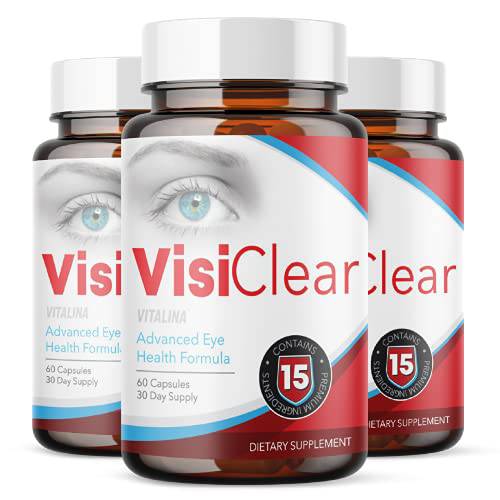 VITALINA (3 Pack) Official VisiClear Advanced Formula, 3 Bottle Package