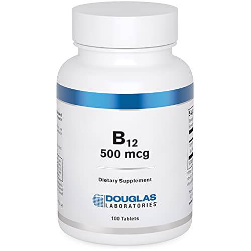 Douglas Laboratories B-12 500 mcg. | Vitamin B12 to Support Metabolism, Red Blood Cell Production, Brain and Nervous System | 100 Tablets