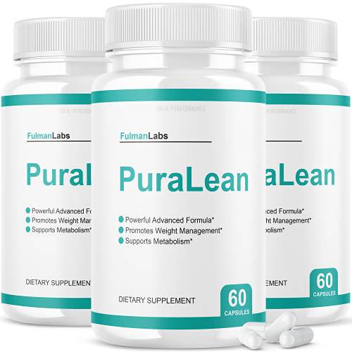Puralean Detox Pills Advanced Formula Pureleaf Fulman Labs Pura Lean Dietary Supplement (3 Pack)
