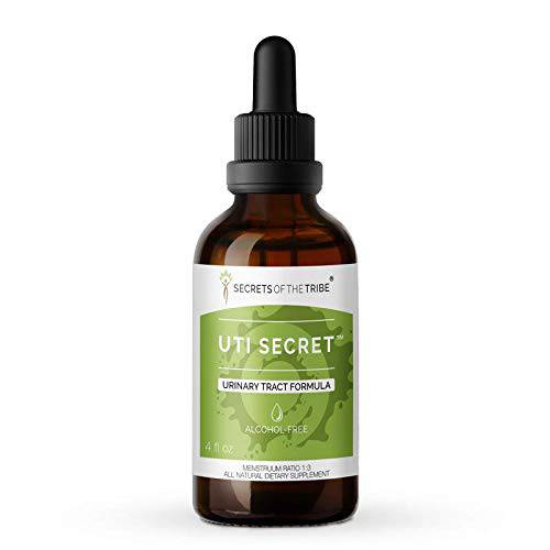 Secrets Of The Tribe - UTI Secret, Urinary Tract Formula, Herbal Supplement Blend Drops Alcohol-Free Liquid Extract (4 fl oz)