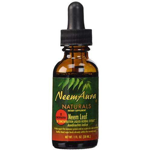 NeemAura Naturals Neem Leaf 3X Concentration, 1-Ounce (Pack of 2)