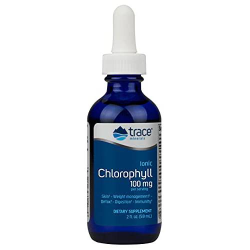 Trace Minerals Research Chlorophyll - Stimulates Immune Function - Antioxidant - Detox - Reduce Bad Body Odors - Increase Energy - Stamina - Antioxidant - 2 oz