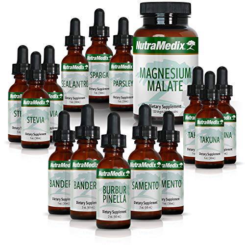 NutraMedix Cowden Support Program Month 2 - Bioavailable Herbal Detox Protocol Including Banderol, Burbur-Pinella, Samento Cat’s Claw Tincture & More - Supports Immune System (15 Piece Set)