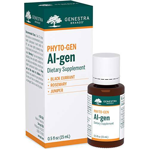 Genestra Brands Al-gen | Black Currant, Rosemary, and Juniper Herbal Supplement | 0.5 fl. oz.