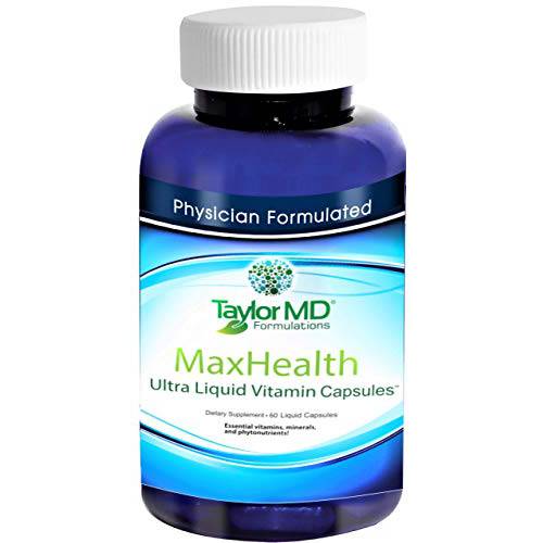 MaxHealth Ultra Liquid Vitamin Capsules 60 Count Physician Formulated and Clinically Tested