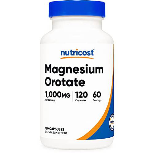 Nutricost Magnesium Orotate 1000mg, 120 Capsules - 60 Servings, 500mg Per Capsule, Non-GMO, Gluten Free