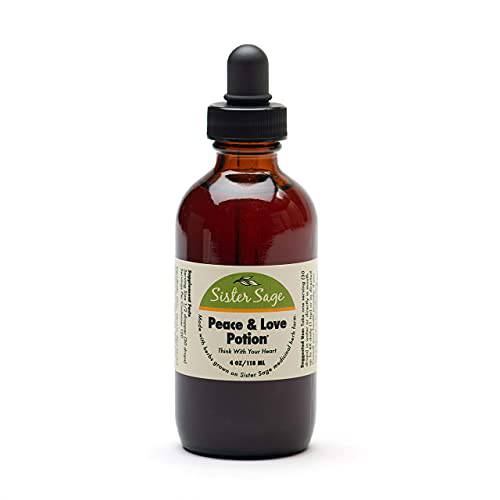 Peace & Love Potion, 100% All Natural Hawthorne Heart Support Tincture (4 Oz)