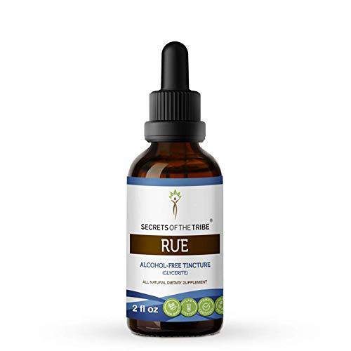 Rue Alcohol-Free Liquid Extract, Rue (Ruta graveolens) Dried Herb Tincture Supplement (2 FL OZ)
