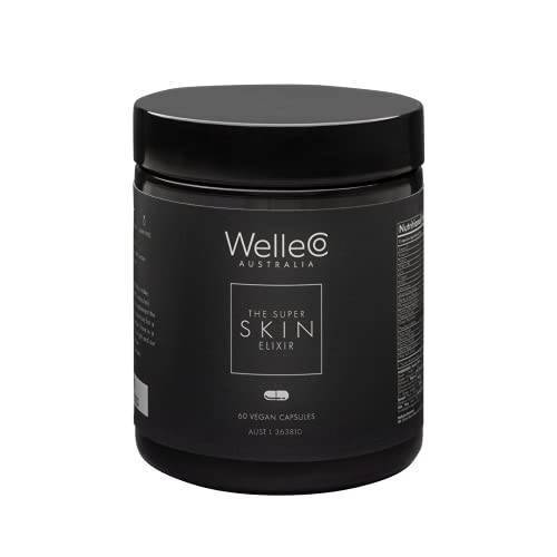 WelleCo, The Skin Elixir, Vegan, 60 Capsules, Supports Collagen Formation, Skin Healing, Firmness and Elasticity