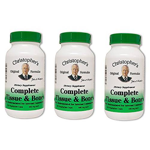 Dr. Christopher’s Complete Tissue and Bone Formula 100 VegCap (Pack of 3)