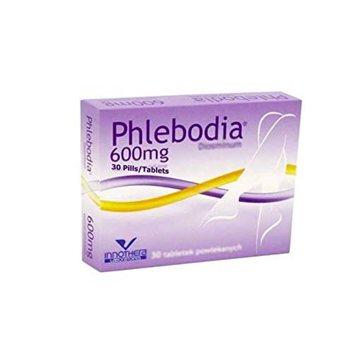 PHLEBODIA 600mg 30 Pills/Tablets - Made in France, Polish Distribution & Language