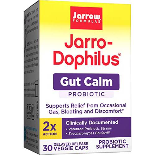 Jarrow Formulas, Jarro-Dophilus Gut Calm Delayed Release Veggie Capsules, 30 Count