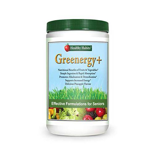 Healthy Habits Greenergy+ — Ultra Premium All-Natural High Potency Gut Cleanser with Fruit and Vegetable Extracts