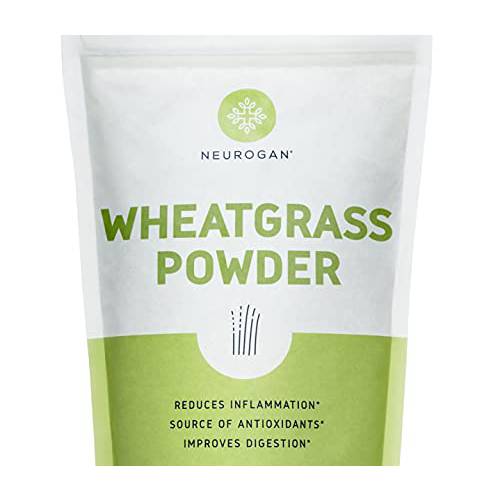 Neurogan Wheatgrass Powder (8oz/225 Grams) for Smoothies – Rich in Vitamins, Fiber, Chlorophyll & Trace Minerals – Non-GMO, Gluten Free, Made with Nutrient-Dense, Farm Fresh supergreens