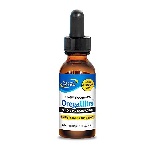 North American Herb & Spice OregaUltra - 1 fl. oz. - Wild Oregano P73 Oil - Healthy Immune & Pain Support, Skin Health - Powerful Cell Response Formula - Non-GMO - 432 Servings