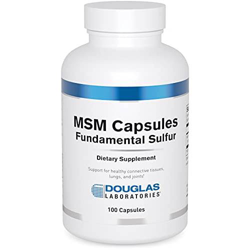 Douglas Laboratories MSM Capsules (Fundamental Sulfur) | Supports Joint, Connective Tissue, Hair, Skin, and Liver Health | 100 Capsules