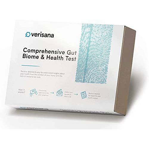 Comprehensive Home Gut Health Test – Check for Leaky Gut, Candida, Gut Bacteria/Microbiome & Helicobacter – Verisana Home-to-Lab Stool Test