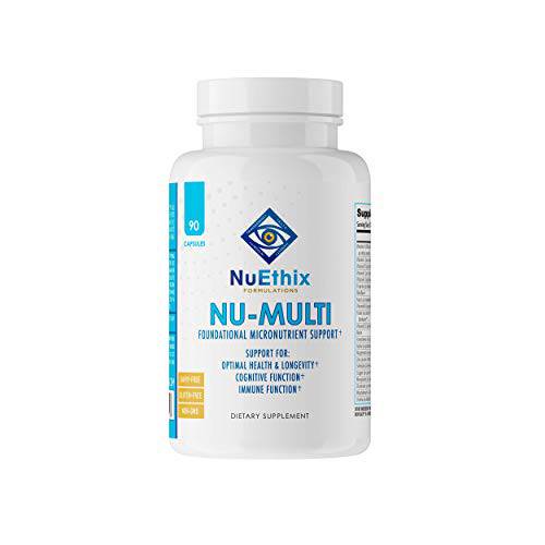 NuEthix Formulations Nu-Multi Foundational Micronutrient Support Dietary Supplement, 90 Capsules