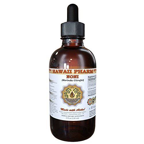 Noni (Morinda citrifolia) Liquid Extract, Tincture, Herbal Supplement, Hawaii Pharm, Made in USA, 2 fl.oz