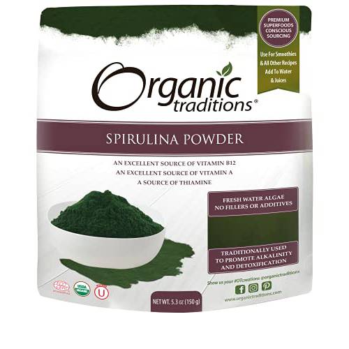 Organic Traditions Spirulina Powder - 5.3oz