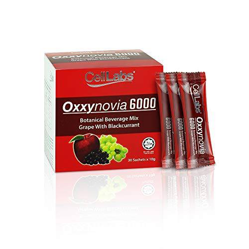 CellLabs Oxxynovia Immune System Booster with Advanced antioxidants Formula| Natural Botanical Beverge Mix of Complex 11 Fruits and 11 Vegetables| Resveratrol Antioxidant| 30 sachets/Box