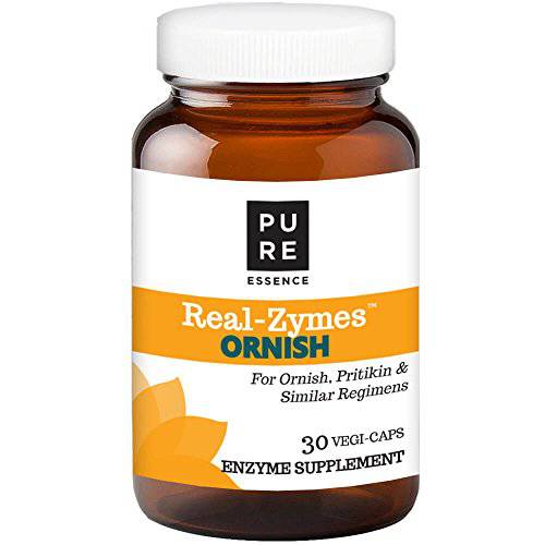 RealZymes™ ORNISH Diet Digestive Enzymes Supplement with Probiotics for Better Digestion Natural Support for Relief of Bloating, Gas, Belching, Diarrhea, Constipation, IBS, etc. 30 Caps