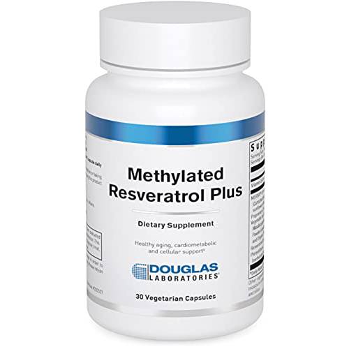 Douglas Laboratories Methylated Resveratrol Plus | Formula with Curcumin and Vitamin D for Cardiometabolic and Cellular Health | 30 Vegetarian Capsules