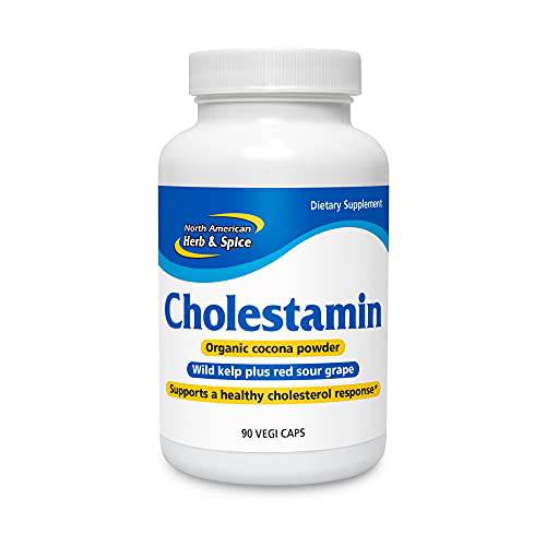 North American Herb & Spice Cholestamin - 90 Capsules - Supports Healthy Cholesterol - Super Strength P73 Oreganol Oil with Kelp, Resveratrol & Garlic - Non-GMO - 45 Servings