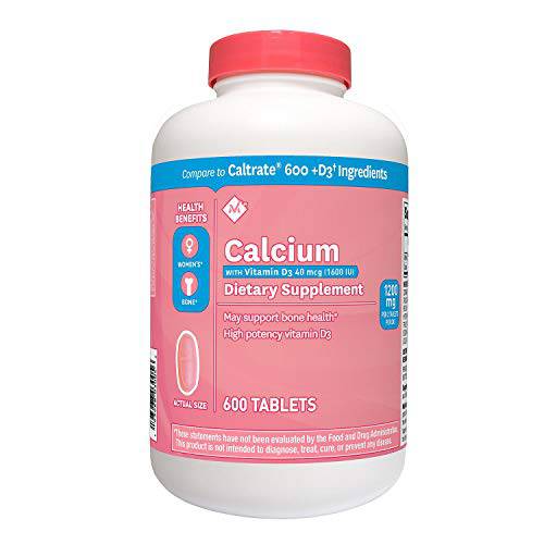 Member’s Mark 600 mg Calcium + D3 Dietary Supplement (600 ct.)