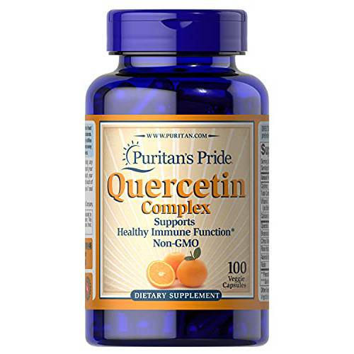 Puritan’s Pride Quercetin Complex with Vitamin C, Supports Upper Respiratory Health*, 100 ct
