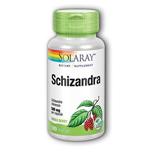 Schizandra Berries 580mg Solaray 100 VCaps