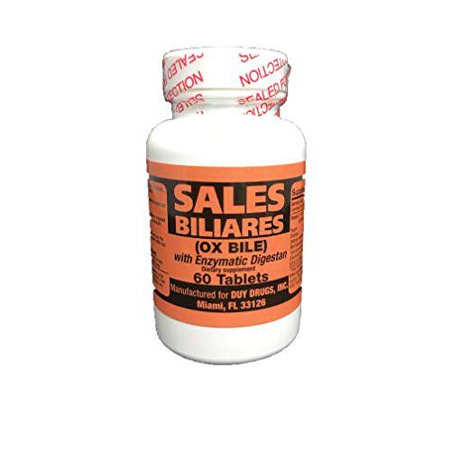 Sales Biliares (OX Bile) with Enzymatic Digestan 60 Tablets