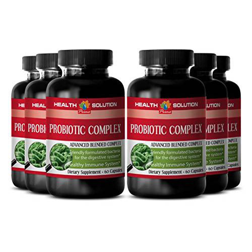 Probiotic Vitamin d - PROBIOTIC Complex 550MG - Cleanse The Digestive Tract (6 Bottles)