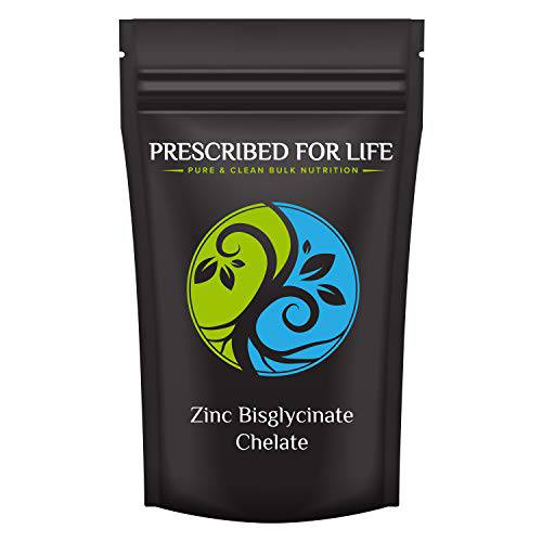 Prescribed for Life Zinc Bisglycinate Chelate Powder - 20% Zinc (4 oz)