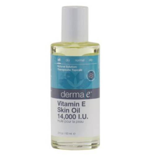 derma e Vitamin E Skin Oil 14,000 I.U., 2 fl oz (60 ml) (Pack of 3)
