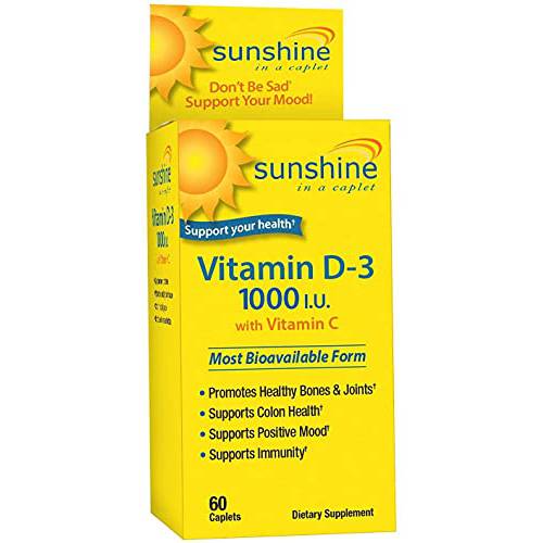 Nutritionworks Sunshine in a Caplet Vitamin D Caplets 60 Caplets (Pack of 2)