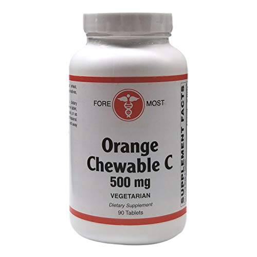 Orange CHEWABLE C-500 MG, 90 Tablets