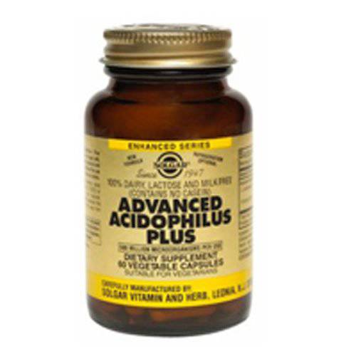 Solgar. Advanced Acidophilus Plus Vegetable 60 Capsules (3-Pack)