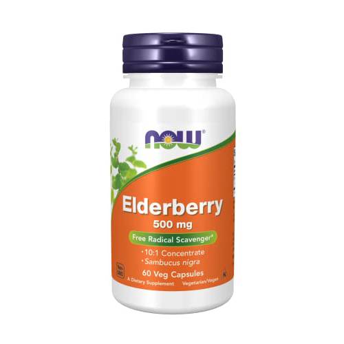 NOW Foods Elderberry Extract - 500 mg - 60 Vcaps