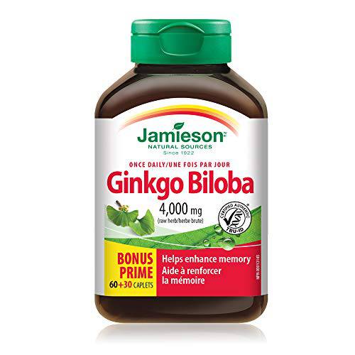 Jamieson Ginkgo Biloba 80mg 60+30 Caplets