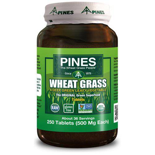 Pines Wheat Grass Tablet, 500 Mg - 250 per pack - 3 packs per case.3