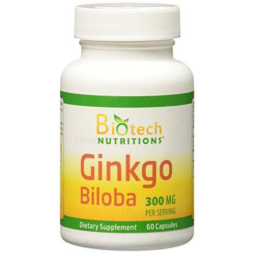 Biotech Nutritions Ginkgo Bilob Capsules, 60 Count