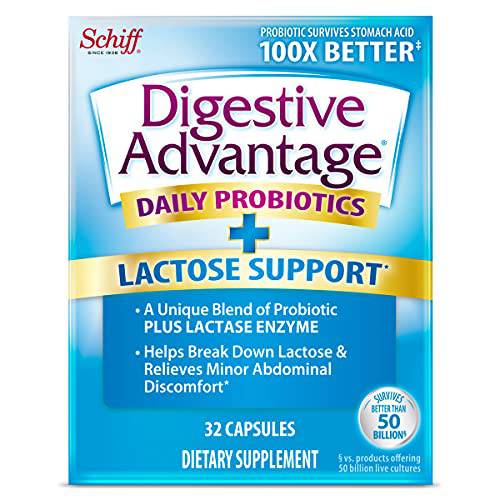 Lactose Defense Capsules, Digestive Advantage (32 Count In A Box) - Helps Breaks Down Lactose & Defend Against Digestive Upset*, Supports Digestive & Immune Health*(Pack of 5)