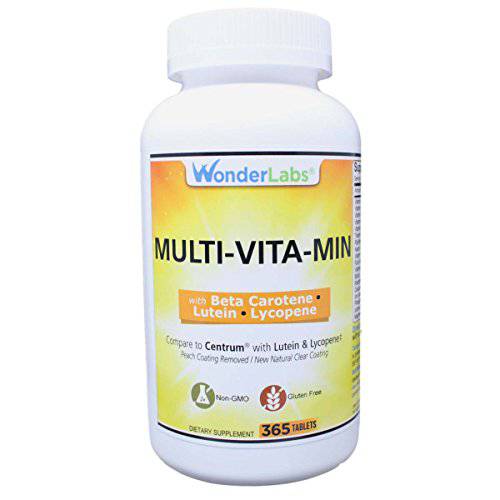 Wonder Labs Multivitamin/Multimineral w/Beta Carotene - 365 Tablets