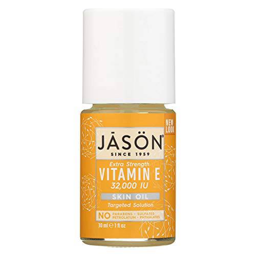 Jason Vitamin E Pure Beauty Oil - Extra Strngth - no Parabans - 32000 IU - 1 Fluid Ounce