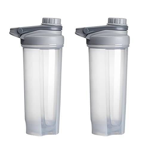 2 Pack Protein Shaker Bottle 24-Ounce, Drawer Organizers 5 Set of 4-Size