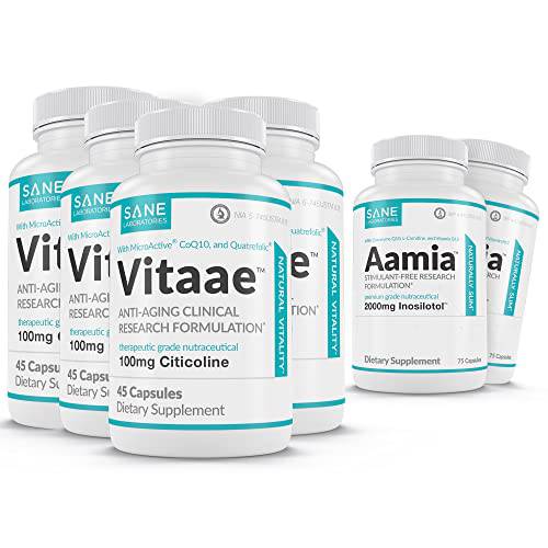 SANE Vitaae Memory Supplement 2-Month Supply +Free Aamia Supplement Pills…